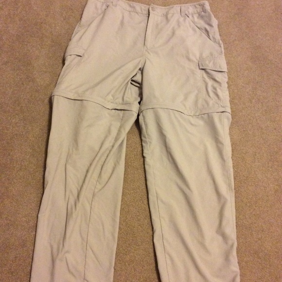 Mens Columbia Convertible Zip Off Pants 